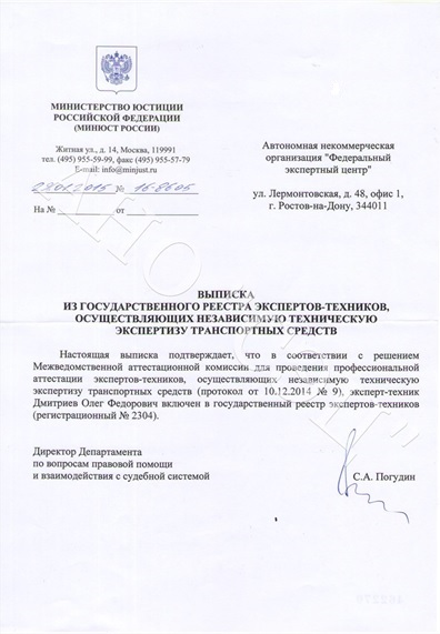 выписка дмитриев